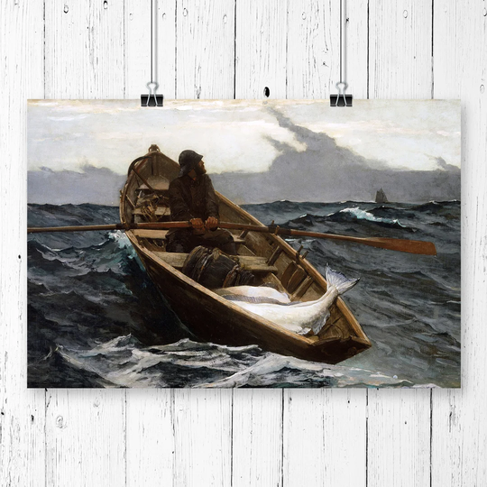 'The Fog Warning' by Winslow Homer Graphic Art