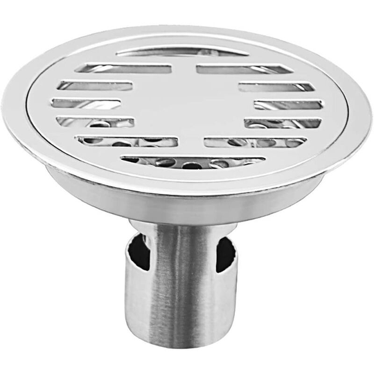 Thick Stainless Steel Floor Drain Round Shower Drain Anti-Odor for Bathroom Anti-Odor Steel Sink Filters Drain Stainless Shower Drain 11.5cm