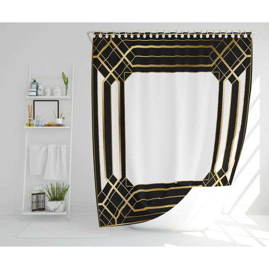 Kittie Polyester Shower Curtain Set