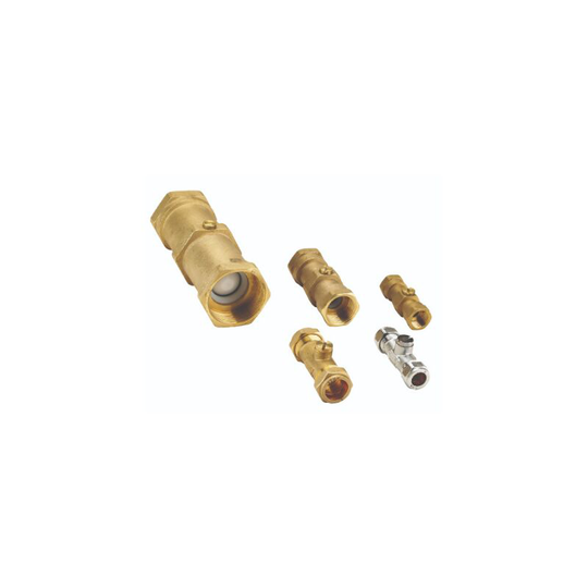 15mm Floguard Double Check Valve - Nickel Plated