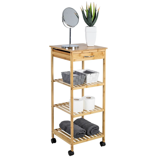 Keim 37Cm W x 89.5Cm H x 37Cm D Free-Standing Bathroom Shelves