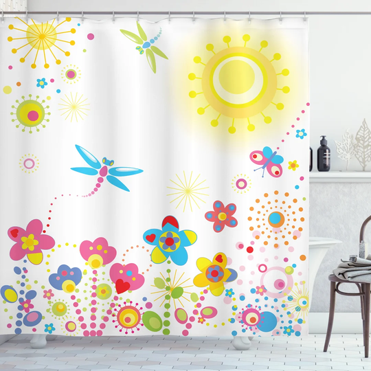 Bette-Ann 13 Piece Polyester Shower Curtain Set
