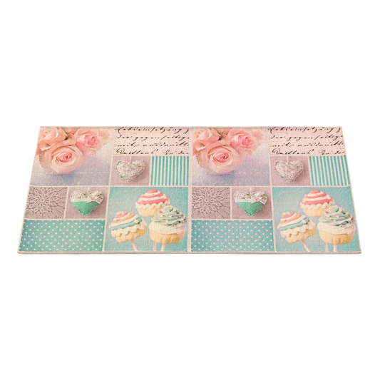 Schwerin Digital Bluerose Kitchen Mat