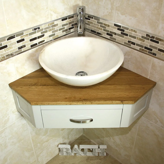 Javen Wall Mounted Corner Vanity Unit