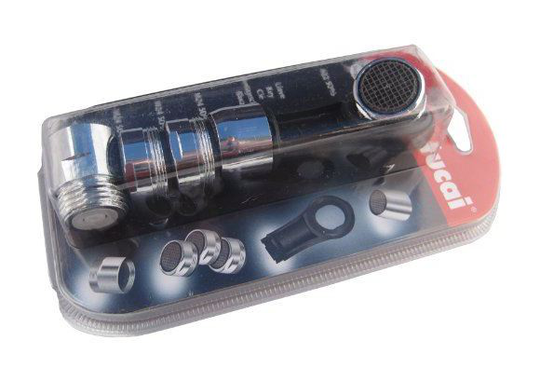 Home Water Saving Kit - Tap Aerators 3x 24mm 1x 22mm, Shower Flow Reducer, Tool