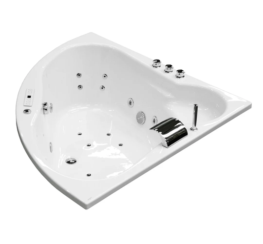 Eos Premium 140cm x 140cm Corner Whirlpool Bathtub