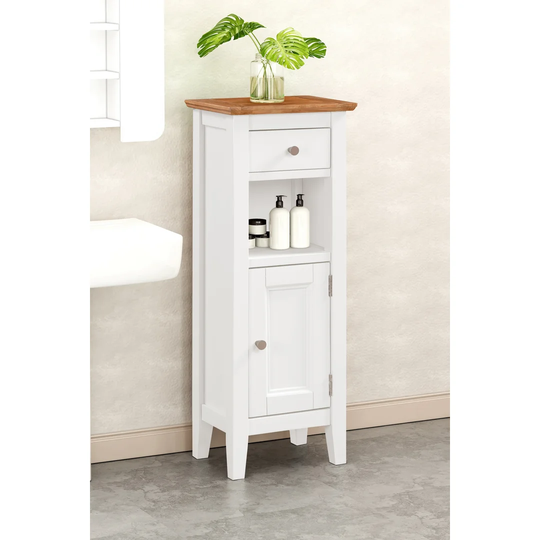 Corisande 34Cm W x 90Cm H x 25Cm D Free-Standing Bathroom Cabinet