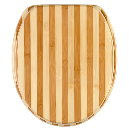 Bamboo Elongated Toilet Seat