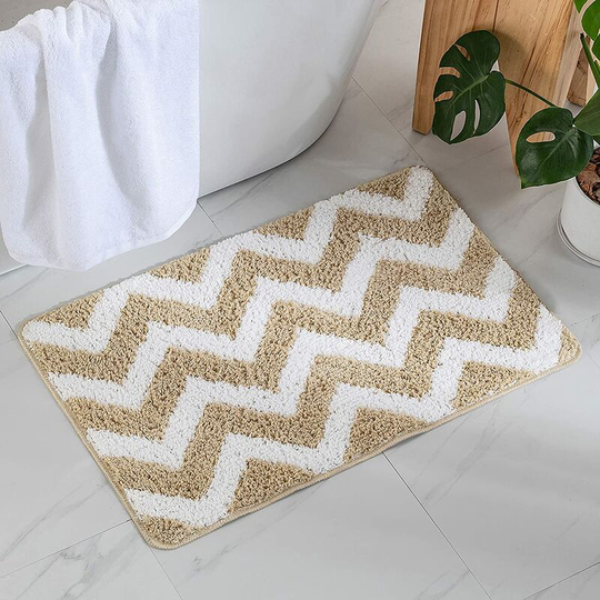 Gift - Bathroom Mat Entrance Mat Shower Mat Absorbent Non-Slip Soft Carpet Microfiber Carpet for Toilet Bathtub Exit Kitchen Living Room Bedroom