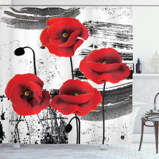 Ariyaan Polyester Shower Curtain Set