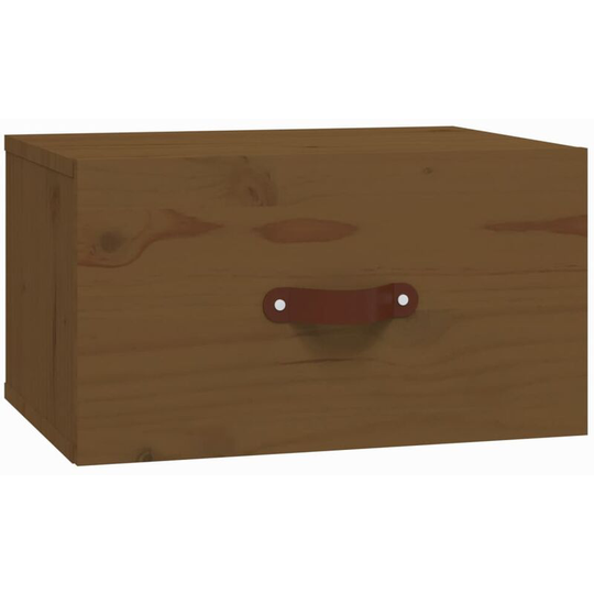 Wall-mounted Bedside Cabinet Honey Brown 40x29.5x22 cm Vidaxl Brown
