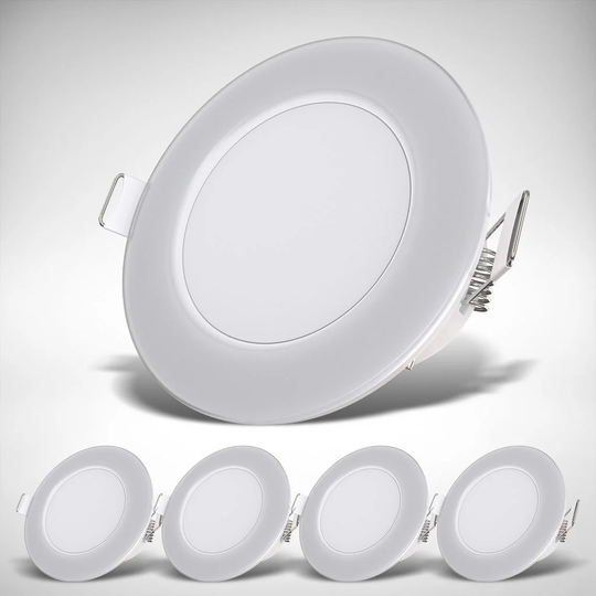 LED Einbauleuchten Badezimmer IP65 5Er-Set Weiß 5Xled/3W