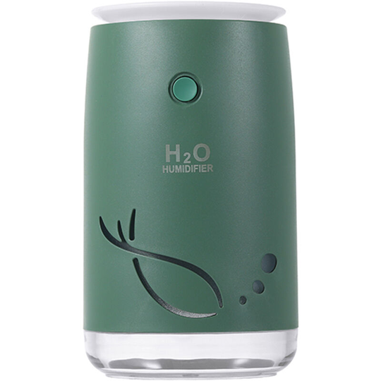 Superseller - Small Humidifiers,310ml Desk Humidifiers,Whisper-Quiet Operation,Night Light Function,Two Spray Modes,Auto Shut-Off, Green - Green