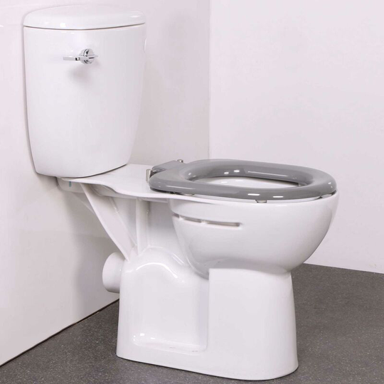 Nymas Nyma PRO Doc M Close Coupled Toilet Ware Set - Grey Ring Seat
