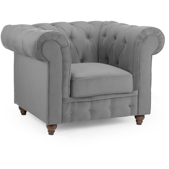 Sizzle Sofa Plush Grey Armchair