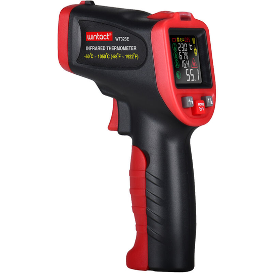 Wintact - Mini handheld infrared thermometer, non-contact thermometer, shipped without battery, WT323E -50�1050¡æ (-58¨H¡"1922¨H) - WT323E