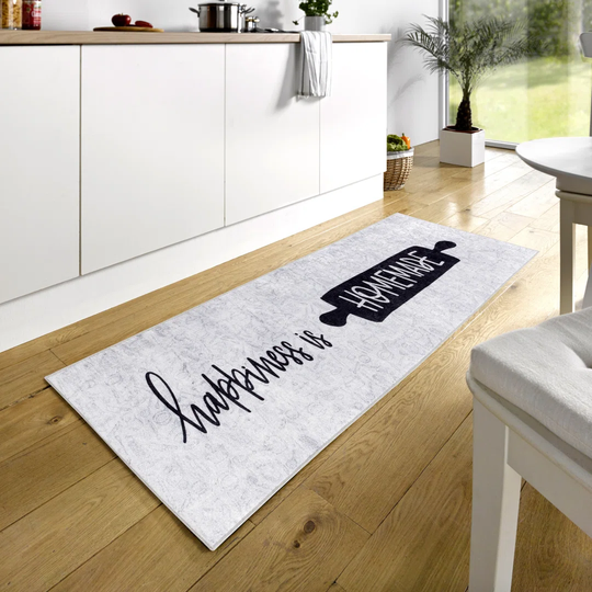 Flatweave Grey/White Rug