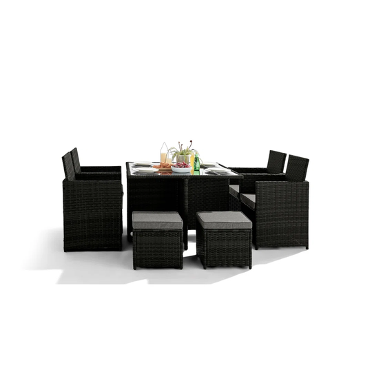 Icelynn 8 Seater Dining Set with Cushions