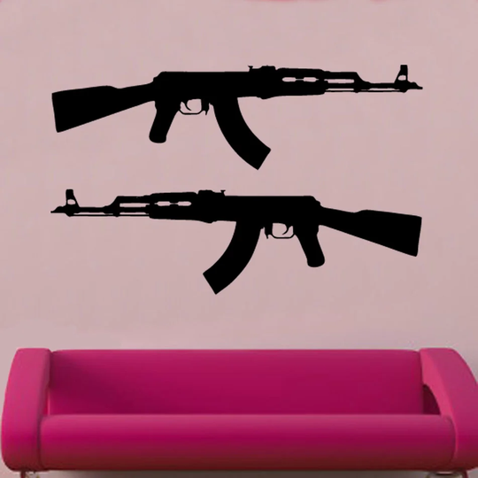 Pair Of AK47's Wall Sticker