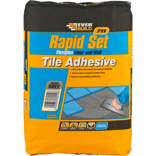 711 Rapid Set Flexiplus S1 Grey - 10kg - Everbuild