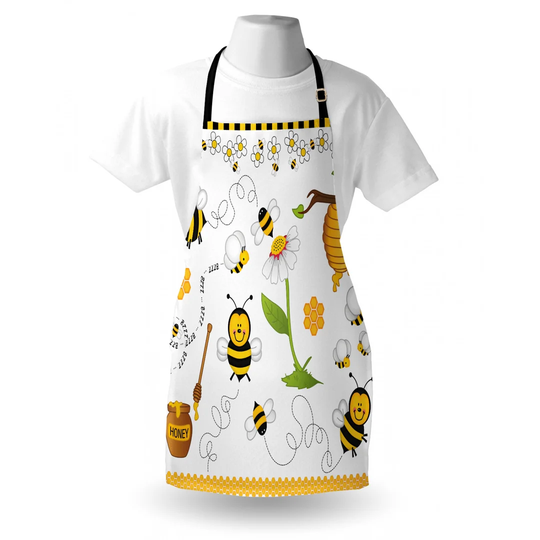 Bees Daisies Chamomile Apron
