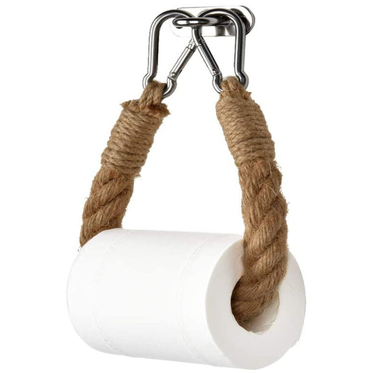Toilet Paper Holder, Hemp Rope Towel Holder for Bathroom and Kitchen Bathroom Paper Holder Toilet Roll Holder Betterlife
