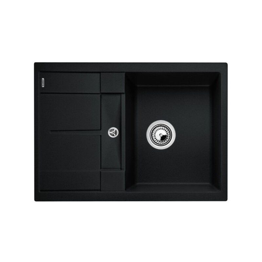 Blanco - Sink metra 45 s Compact PuraDur in Silgranit, reversible, 68x50 cm, Black (525912)