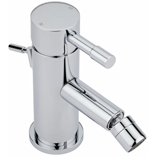 Mirage - Modern Bathroom Mono Bidet Mixer Tap with Lever Handle - Chrome - Milano