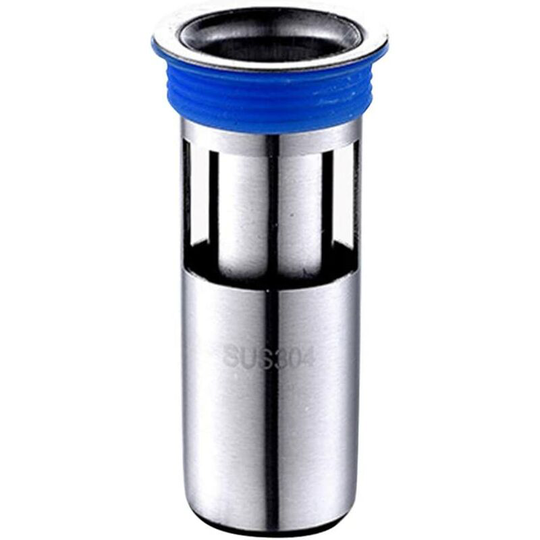 Sunflowergb - Stainless Steel Floor Drain u Shape Tub Filter Shower Drain Smell Proof Shower Hair Catcher For Bathroom 3.8x10.5cm (Silver)
