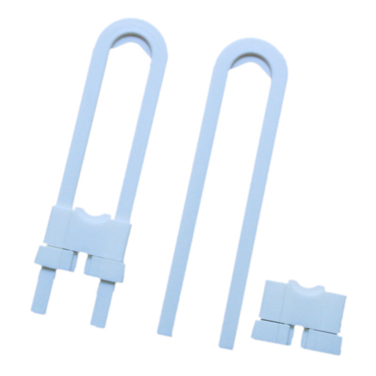 2 Pcs Child Baby Safety Lock, No Tools or Drilling, Adjustable Size, Secure Cabinets. Cupboards with Baby Proofing Cabinets Door & Drawer Locks for