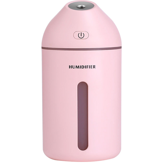 Asupermall - Portable Ultrasonic Humidifier 320ML usb Power Air Diffuser With Romantic Warm Night Lamp for Auto Household