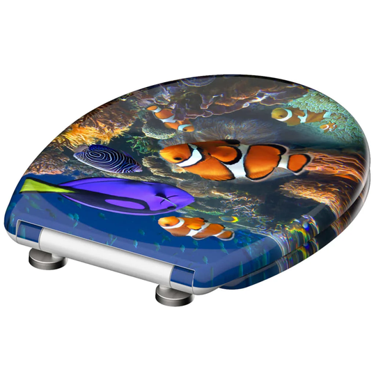 Schütte Duroplast Toilet Seat with Soft-Close Sea Life Printed