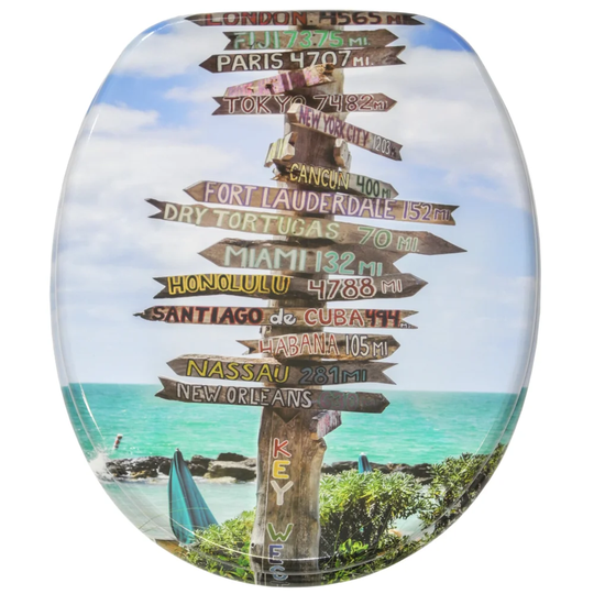Key West Soft Close Elongated Toilet Seat