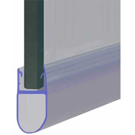Shower Seal for Screens, Doors or Panels | Fits 4, 5 or 6mm Glass | Seals 7-12mm Gaps | SEAL003 (90cm) - Clear