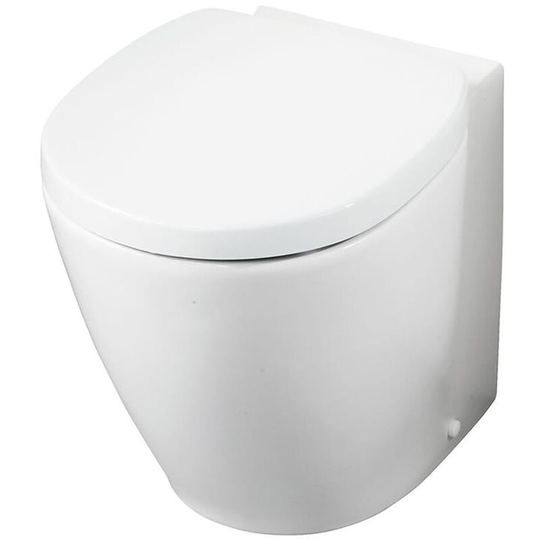 Concept Space Compact Back to Wall Toilet - Soft Close Seat and Cover White - Ideal Standard