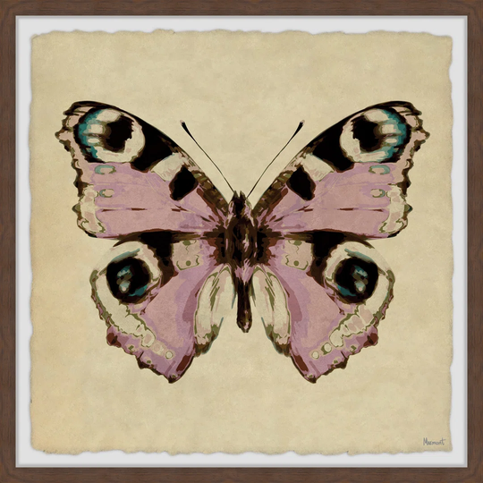 "Pink And Black Spotted" Framed Painting Print