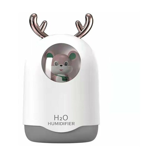 Perlerare - Air Humidifier, Mini Essential Oil Diffuser Mist Humidifier, Portable Quiet Air Humidifier with Night Light Function