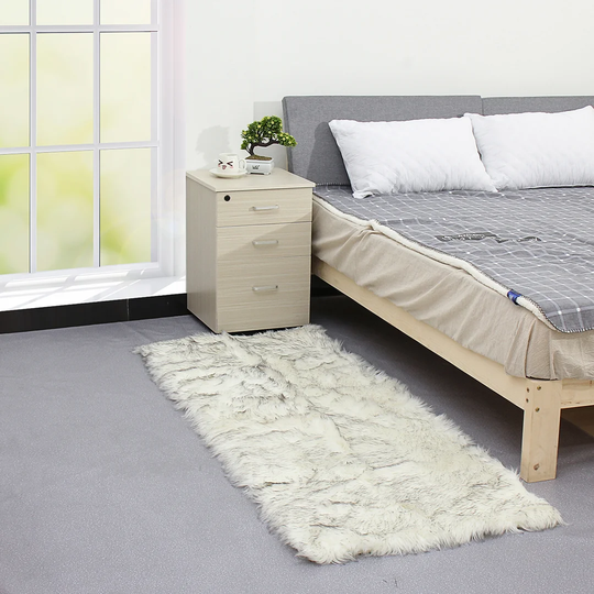 Tauber Shaggy White Rug