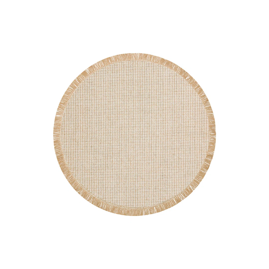 Culler Barnbach Flat Machine Woven Wool/Cotton Cream Rug