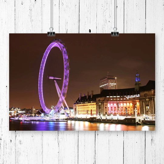 'London Eye Landscape' Graphic Art