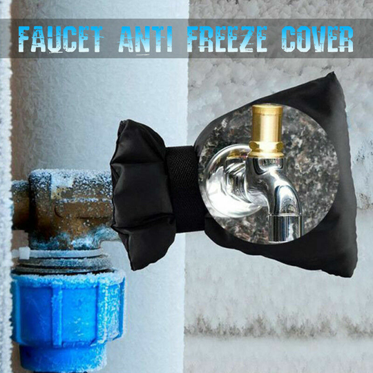 2PCS Black Outdoor Faucet Cover Antifreeze Cover for Winter Faucet, Outdoor Faucet Protector, Garden Faucet Cover Waterproof, Garden Faucet Protector