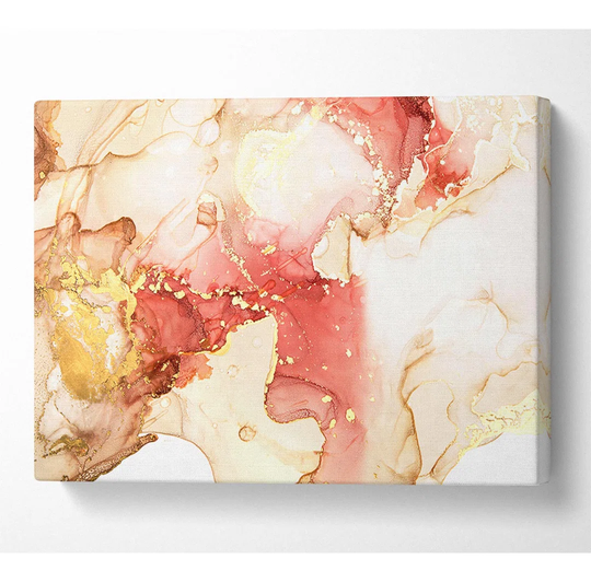 The Pink Glitter Wave - Wrapped Canvas Graphic Art