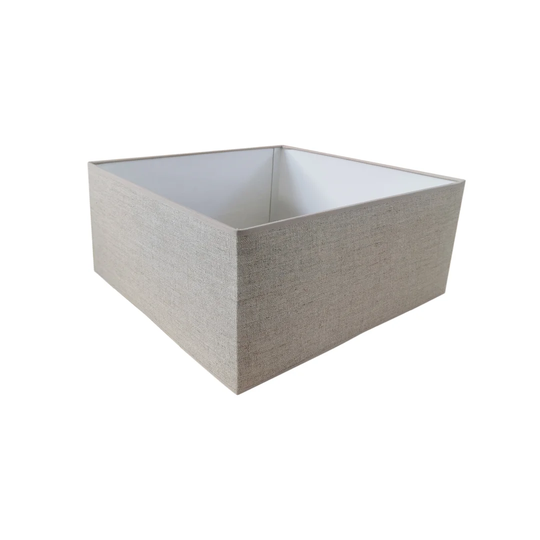 35cm Linen Square Lamp Shape