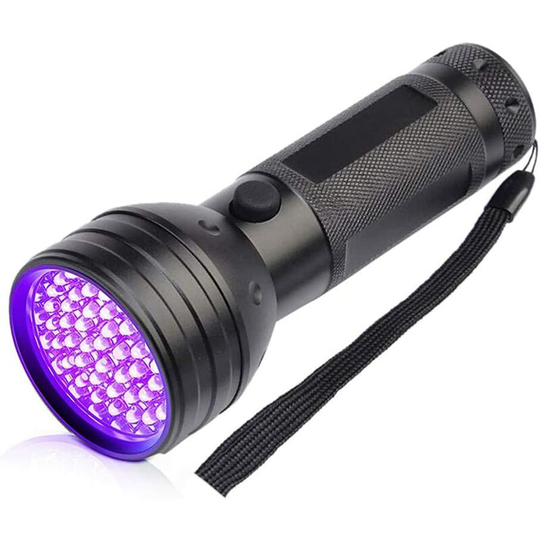 Perleraregb - uv Torch Flashlight 51 LEDs, uv Torch with Black Light, Powerful Ultra Violet Torch, Ultraviolet Flashlight uv Blacklight Torch Resin
