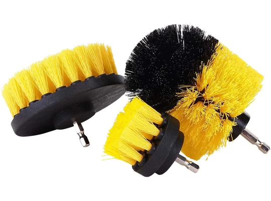Interchangeable Shafts 3 Piece Free-Standing Toilet Brush Set