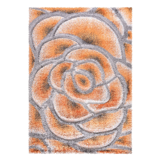 Teaticket Ultra Soft Orange/Grey Rug