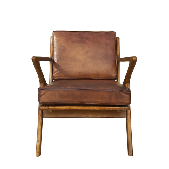 Leather Cushion Armchair
