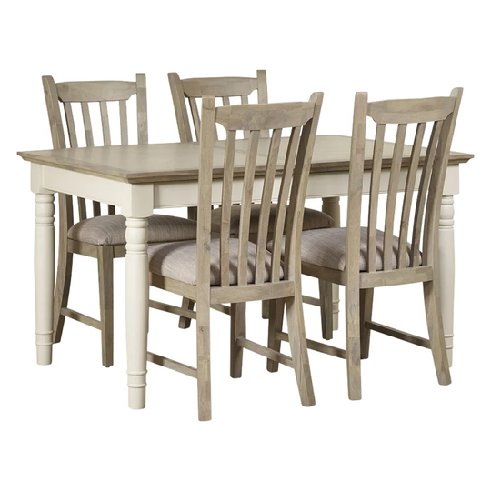 Roeville Extendable Dining Set with 4 Chairs