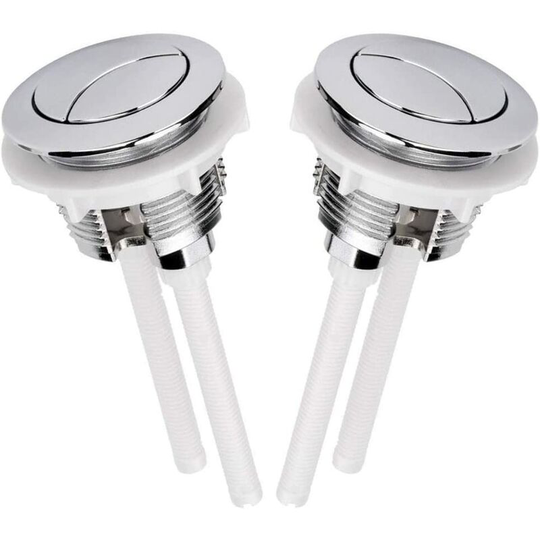 38mm Double Push Button For Toilet Flush Chrome High Pressure Pumping Toilet Accessories Closes tool By Mall