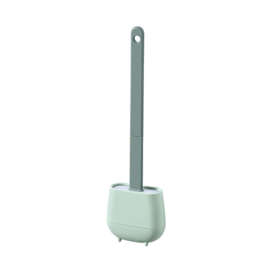 Household Simple Toilet Brush Set Can Be Wall Mounted Plastic Without Dead Corner Toilet Brush,Green